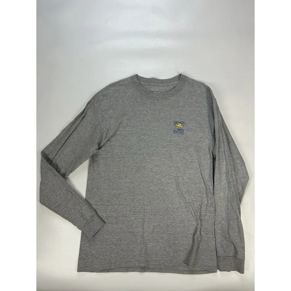 Hanes Shirt Mens Medium Beefy T The Salty Dog Cafe Gray Graphic Print Tee - Picture 1 of 7